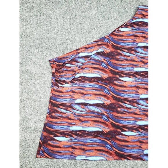 Rue21 Top Womens 4X Multicolor Abstract Plus 3/4 Sleeve Stretch New - Picture 5 of 12